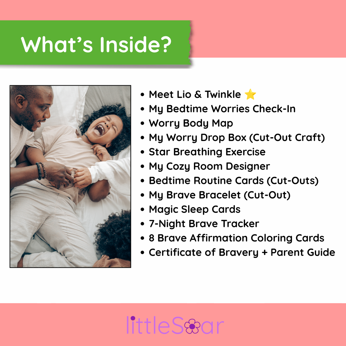 Bedtime Anxiety Kit for Kids | Lio's Bedtime Brave Workbook Ages 4-8 | Sleep Worries Printable | Fear of Dark | SEL Activities